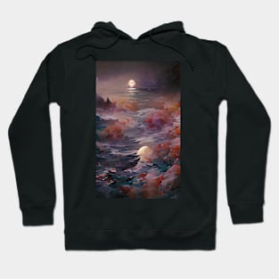 Moonlit Waves Ocean Dream Art Hoodie